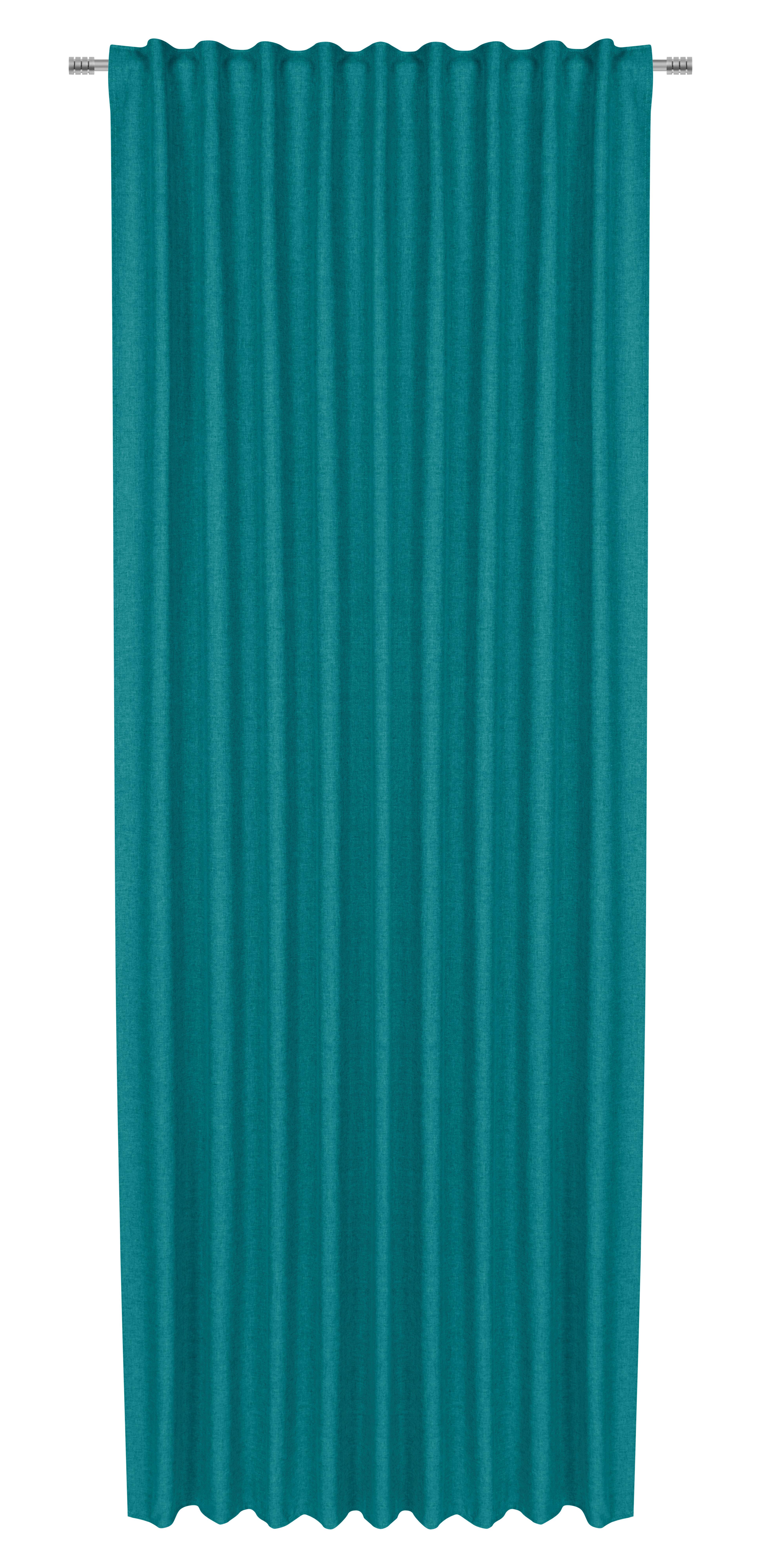 Končana Zavesa Ulrich - svetlo modra, tekstil (135/245cm) - Modern Living