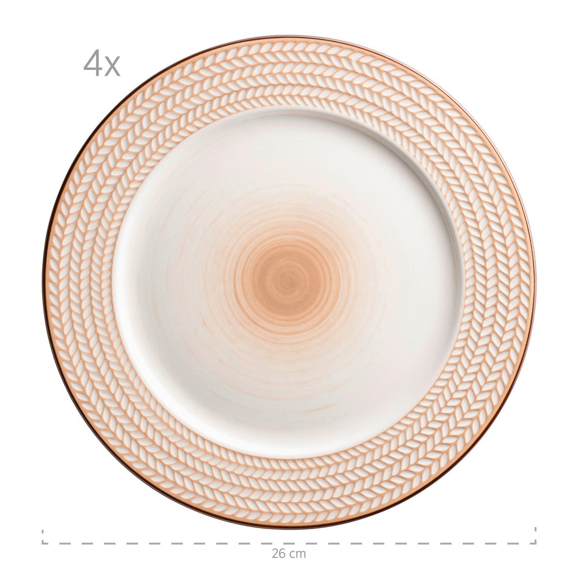 SERVICE DE TABLE 931943 WEIß POSTSICHER - blanc, Basics, céramique (30,5/30,5/22cm) - Mäser