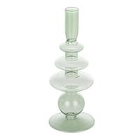 Stabkerzenhalter Molume Grün - Grün, LIFESTYLE, Glas (9/22,5cm)
