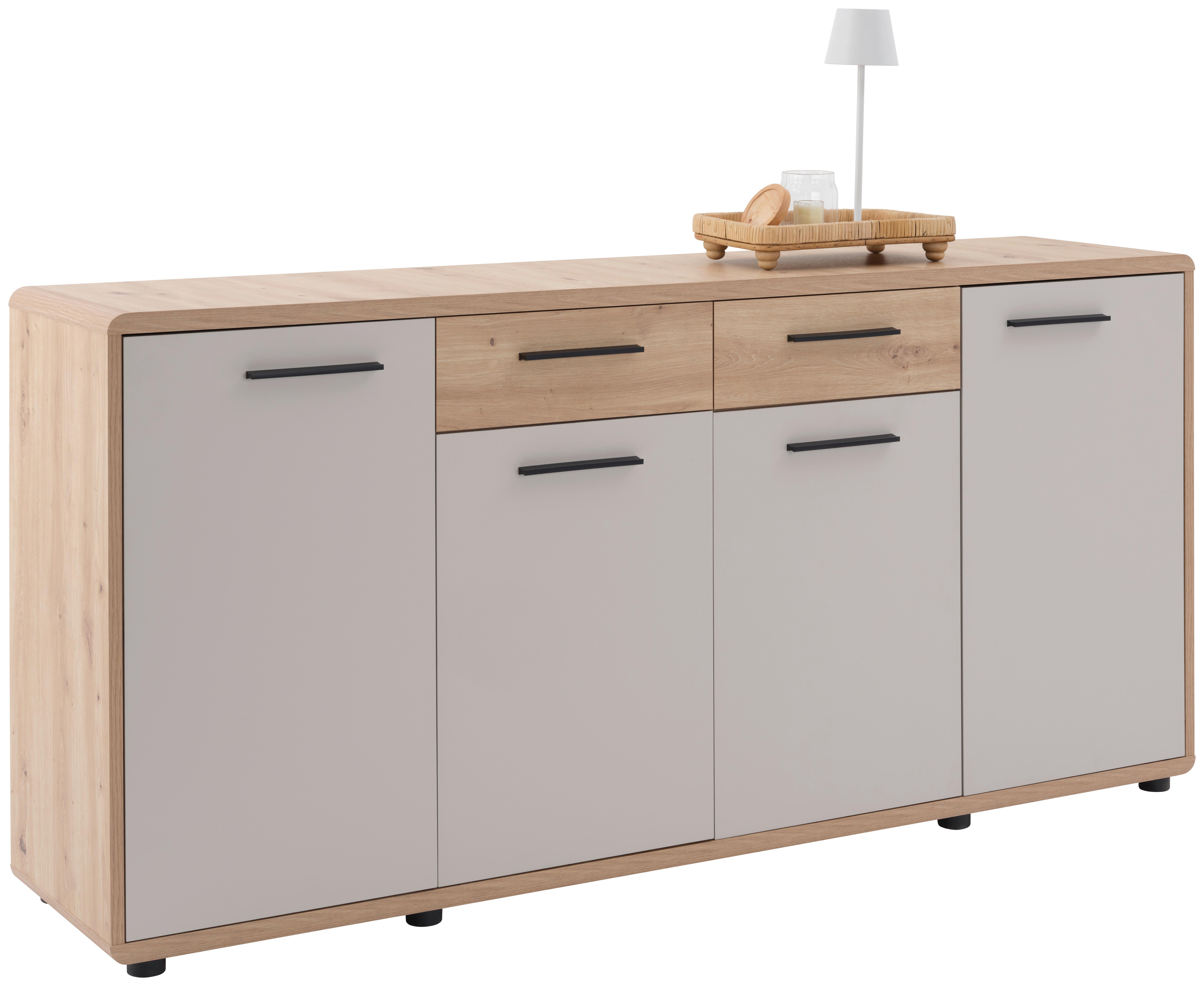 Komoda Fontana Plus - kašmir/hrast Artisan, Moderno, drvni materijal/plastika (174,4/87,2/40cm) - Modern Living