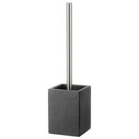 WC-Bürstengarnitur Loki aus Edelstahl - Anthrazit, Stein/Metall (9,5/36cm)