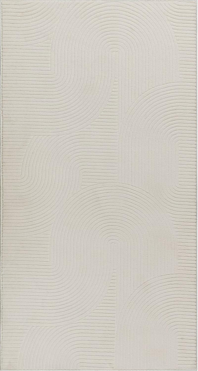 Läufer Stilo Creme ca. 80x300cm - Creme, KONVENTIONELL, Textil (80/300cm)