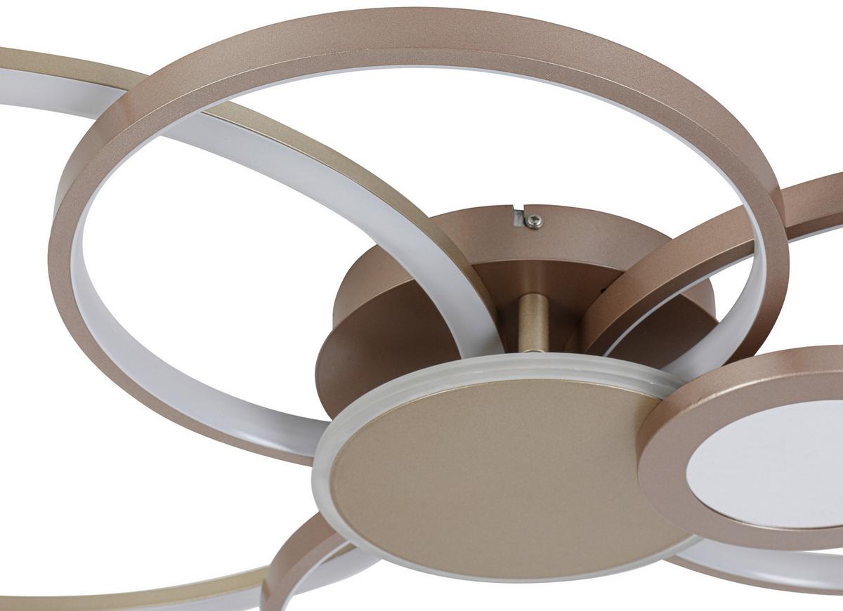 Plafonieră cu LED Genial - cappuccino/șampanie, Modern, plastic/metal (60/80/10,5cm) - Mömax