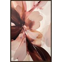 Keilrahmenbild Lotta ca. 60x90cm - Pink/Dunkelbraun, MODERN, Holzwerkstoff/Kunststoff (60/90cm) - Premium Living