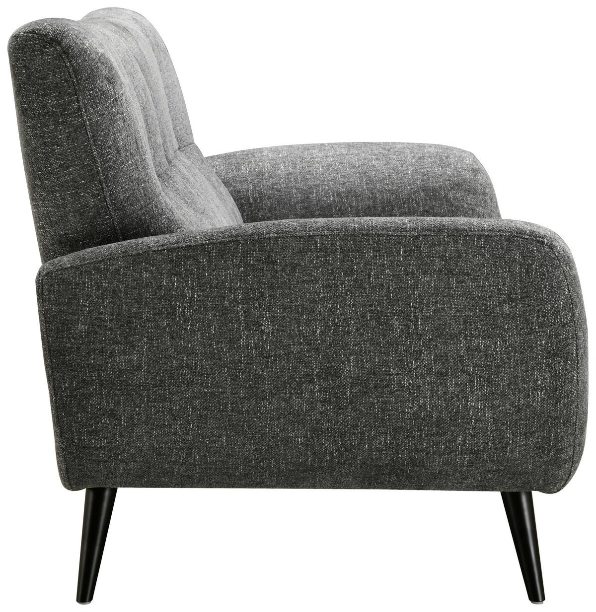 Dvosed Prag, Temno Siva - temno siva/črna, Basics, kovina/tekstil (165/89/91cm) - P & B