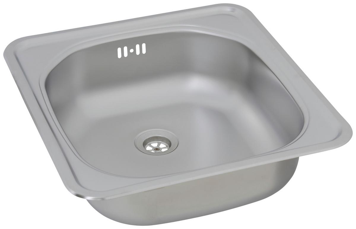 Pomivalno Korito Dallas, 46,5x43,5cm - barve nerjavečega jekla, Basics, kovina (46,5/15,5/43,5cm) - Respekta