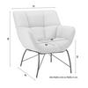 FÅTÖLJ ROBIN - beige/svart, Modern, metall/textil (72/78/81cm) - Bessagi Home