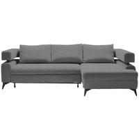Coltar ROSALIE - gri închis, Konventionell, textil (265/184cm) - Modern Living