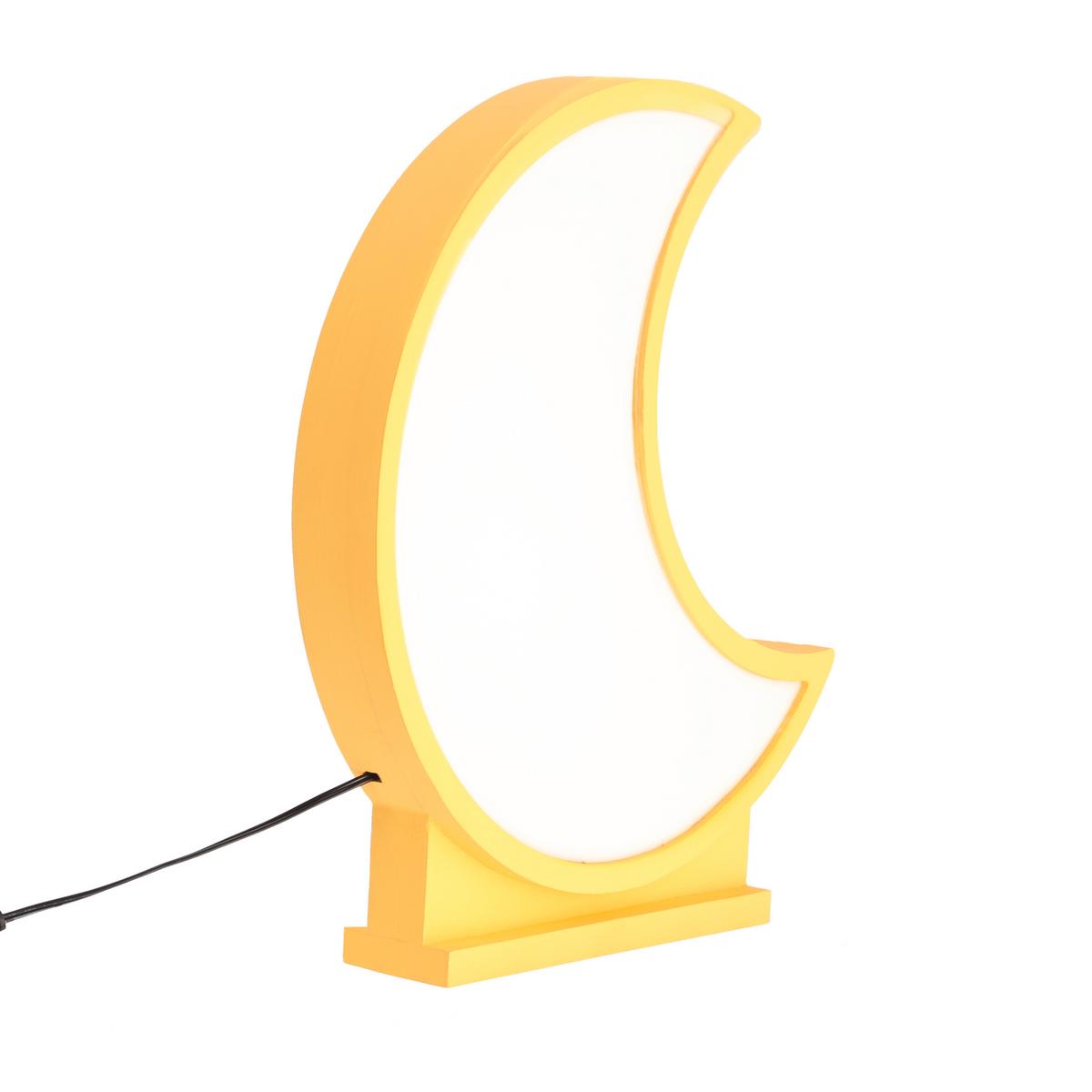 Dječja Stolna Svjetiljka 41-10599 Moon - zlatne boje, Basics, drvni materijal/plastika (26/5/29.5cm)