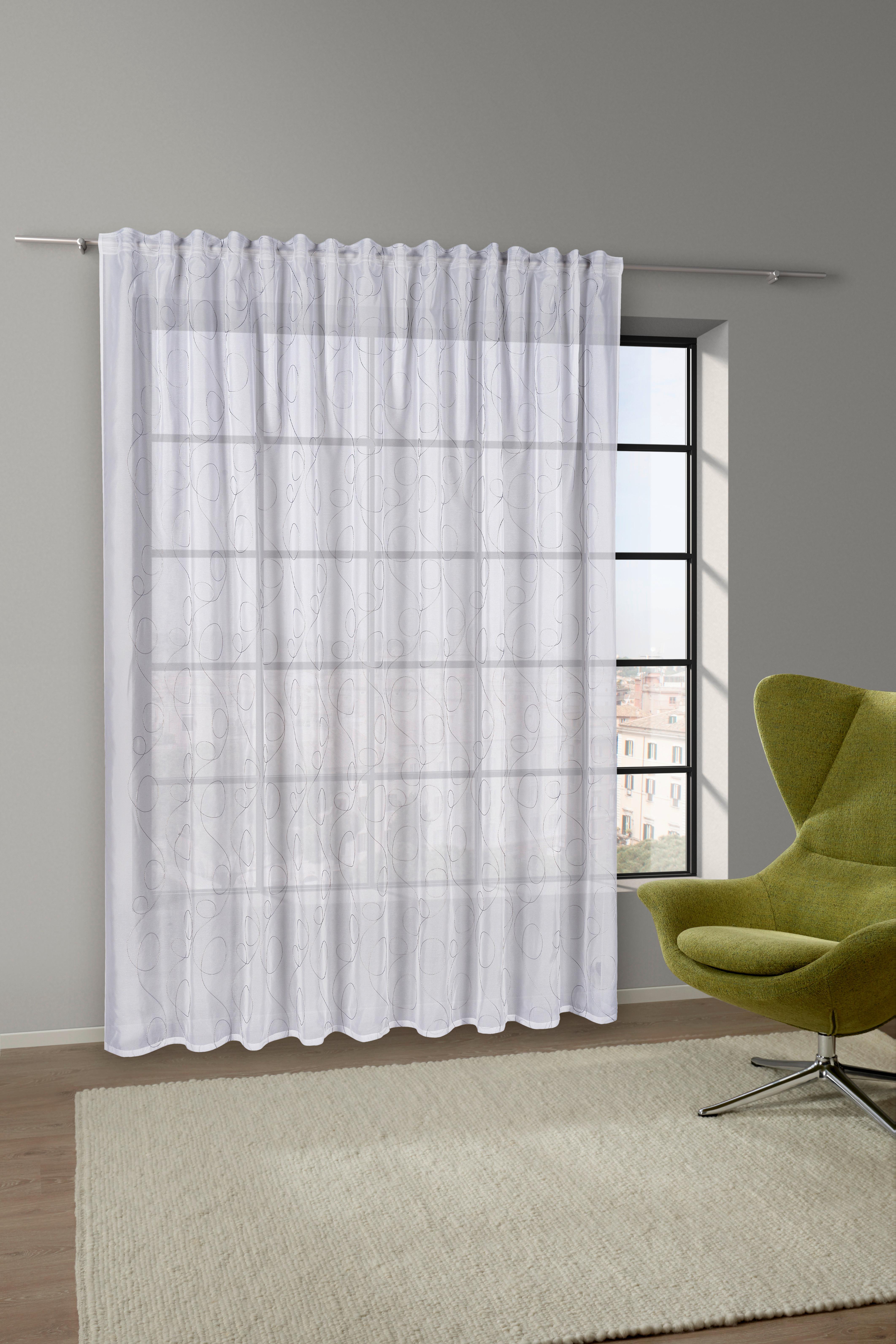 HOTELLGARDIN MARION STORE 3 - vit/antracit, Modern, textil (300/255cm) - Modern Living