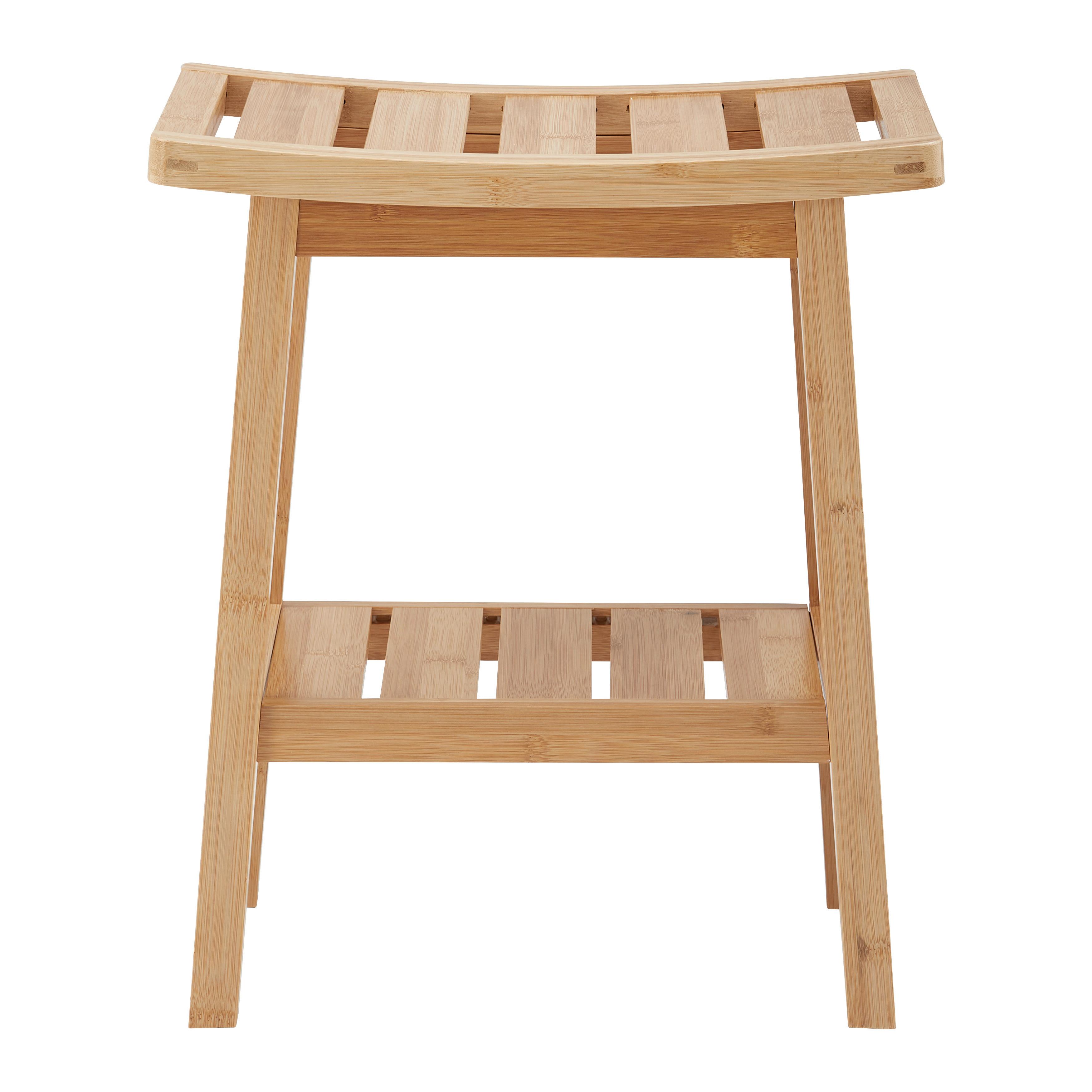 Hocker Bonny Naturfarben Bambus - Naturfarben, MODERN, Naturmaterialien (45/46/25cm) - Bessagi Home