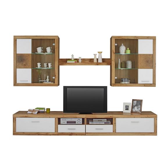 Wohnwand Weiß/Eichefarben online kaufen ➤ mömax Wohnwand Weiß/Eichefarben online kaufen ➤ mömax