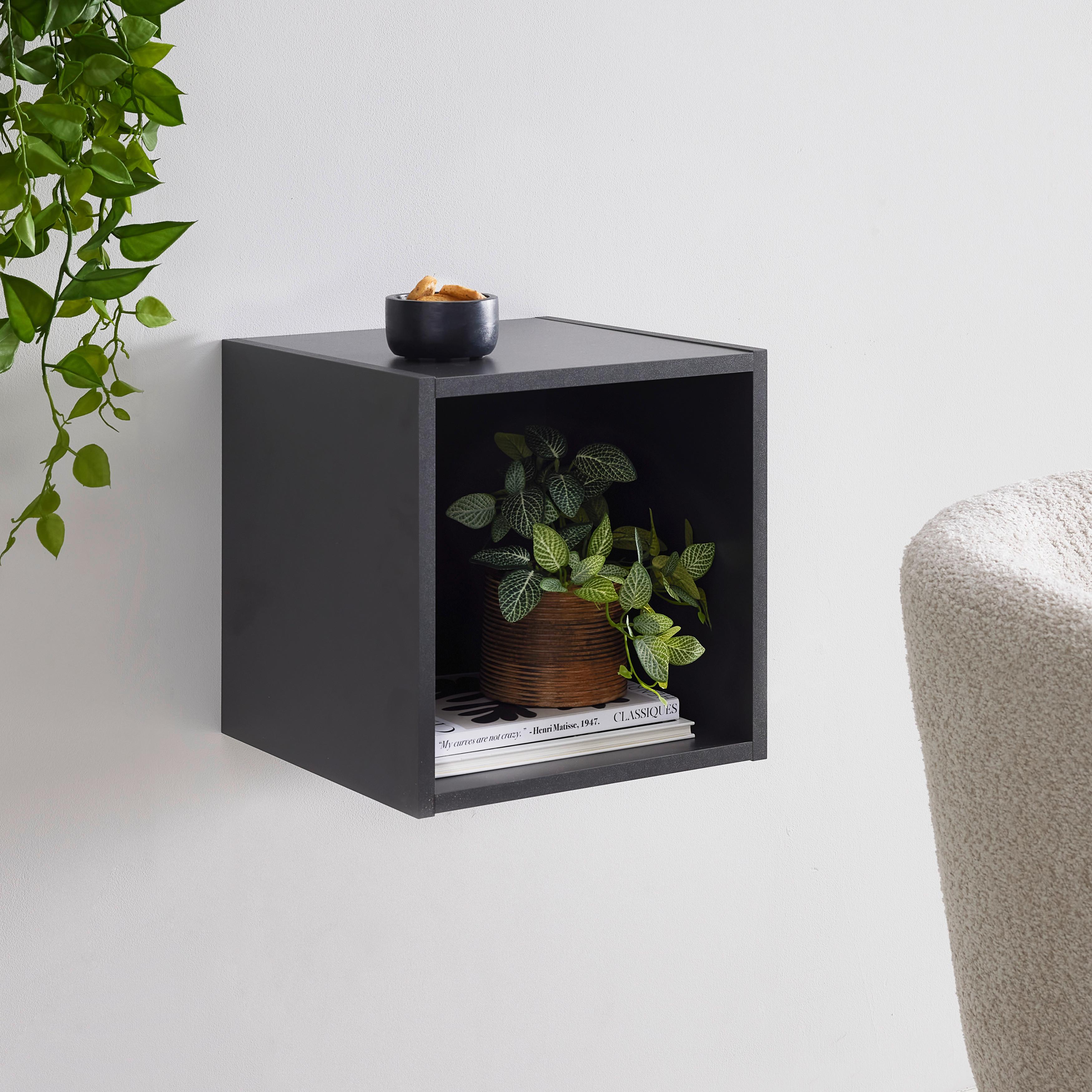 Box Lugo Anthrazit - Anthrazit, MODERN, Holzwerkstoff (35,2/35,2/34,4cm) - Mömax