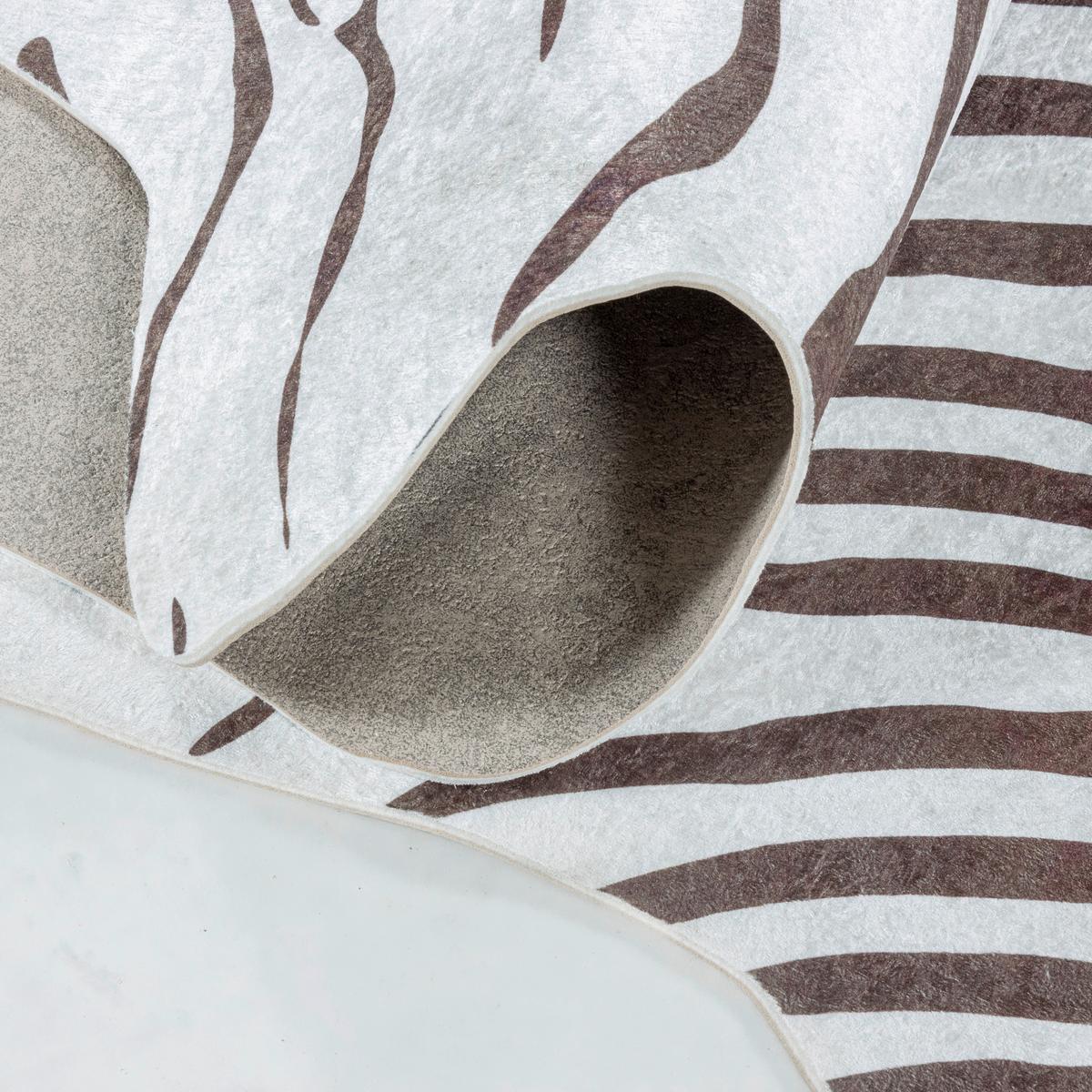 Preproga Etosha, 150x200cm, Rjava, Bela - bela/rjava, Design, tekstil (150/200cm) - Novel