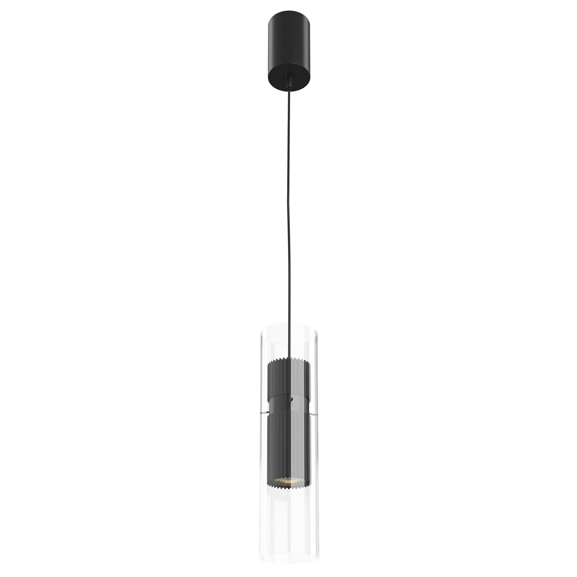 Pendelleuchte Dynamics Schwarz max. 50 Watt - Transparent/Schwarz, Trend, Glas/Metall (8/32cm) - MAYTONI
