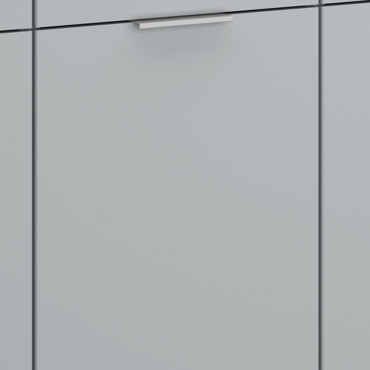 Komoda Alabama - svijetlo siva/boje aluminija, Moderno, drvni materijal (140/81/42cm) - Modern Living