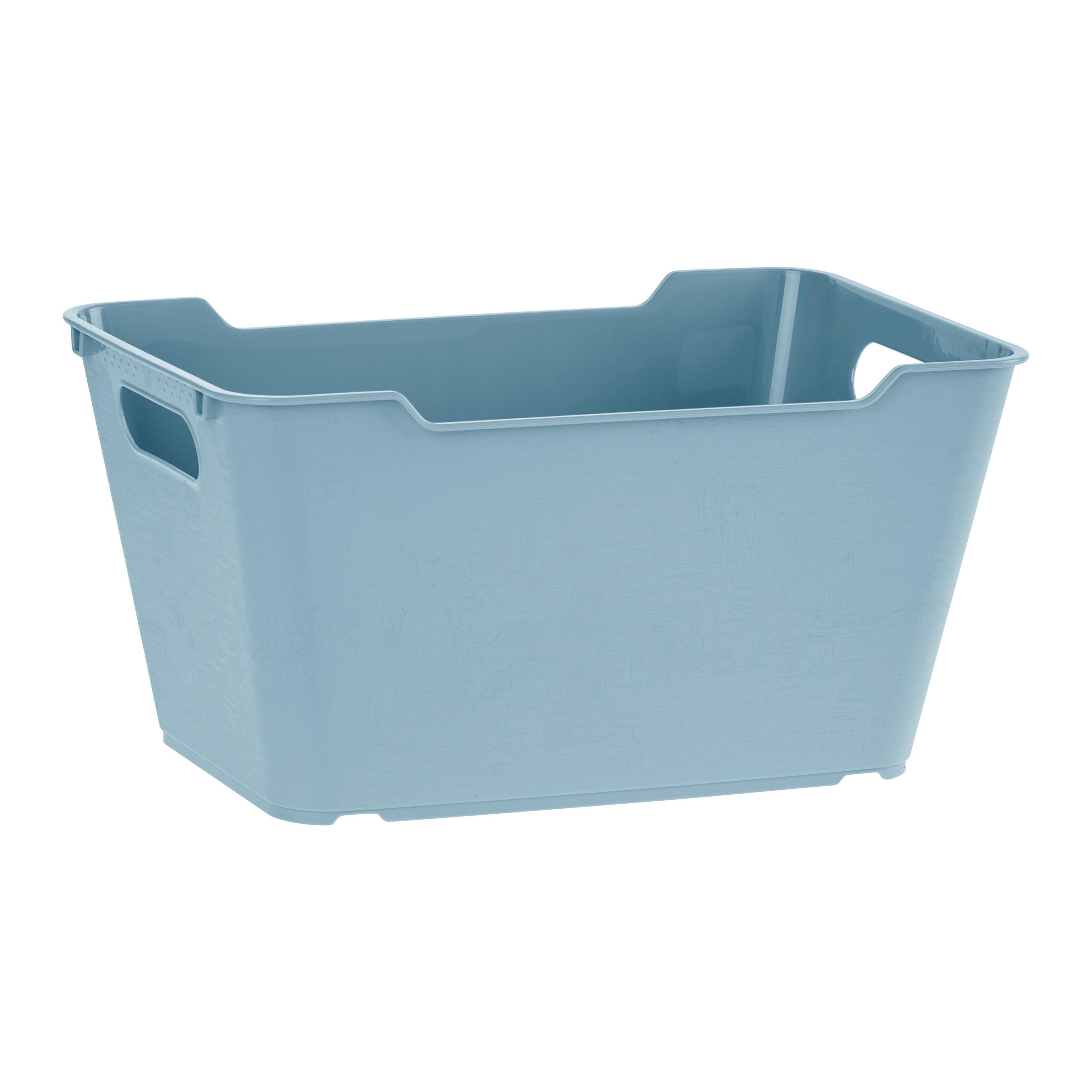 Košarica Za Shranjevanje Lotta -M- Ca. 6l -Ext- - modra, Moderno, umetna masa (29,5/19/15cm) - Mömax