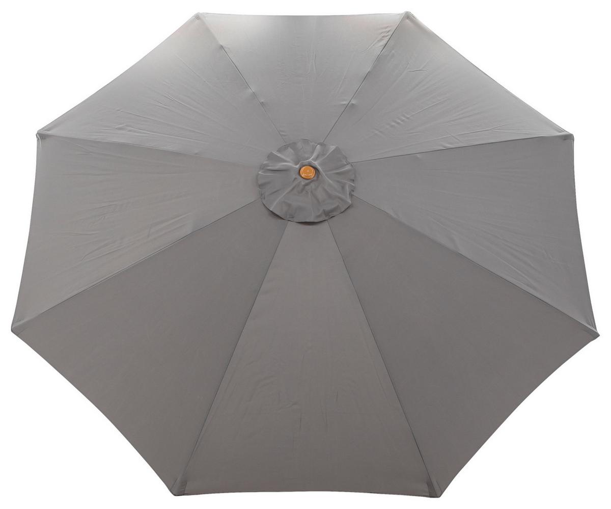 SONNENSCHIRM IXOS - Grau, KONVENTIONELL, Holz/Textil (300/244cm) - Gardenson