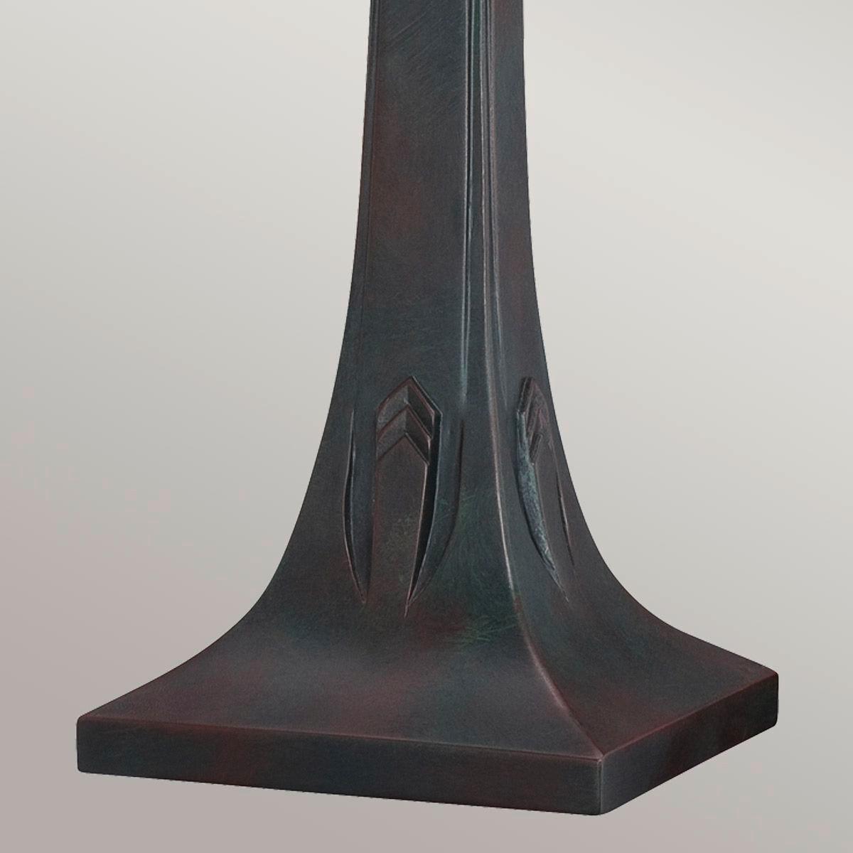 Asztali Lámpa Qz-Navajo-Tl-Vb - sötétbarna/többszínű, Konventionell, üveg/természetes anyagok (40.6/63,1cm) - Elstead Lighting