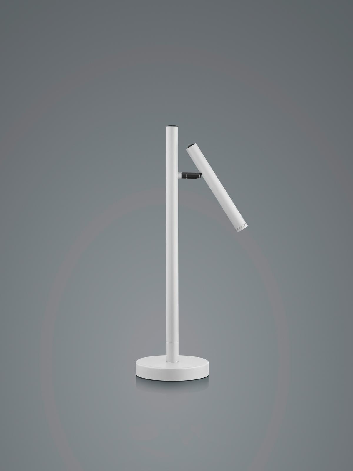 LAMPA STOŁOWA Z AKUMULATOREM 50448/1-07 STREAK - biały, Design, metal (50cm) - Hell