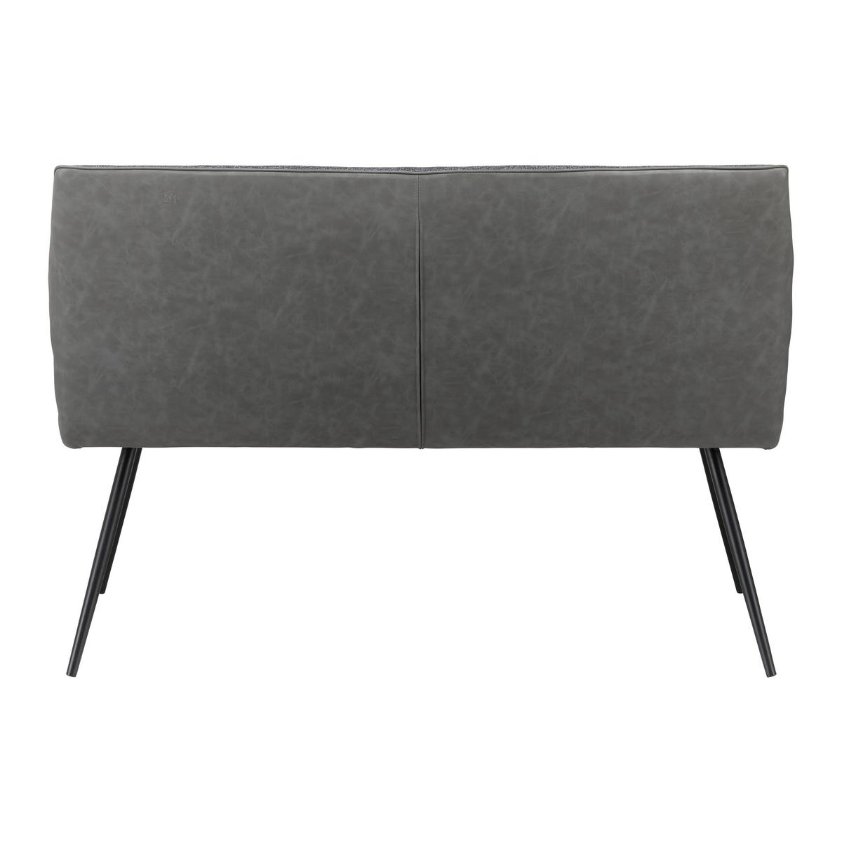 ŁAWKA EVA - ciemnoszary/czarny, Modern, metal/drewno (139/92,5/60,5cm) - Bessagi Home