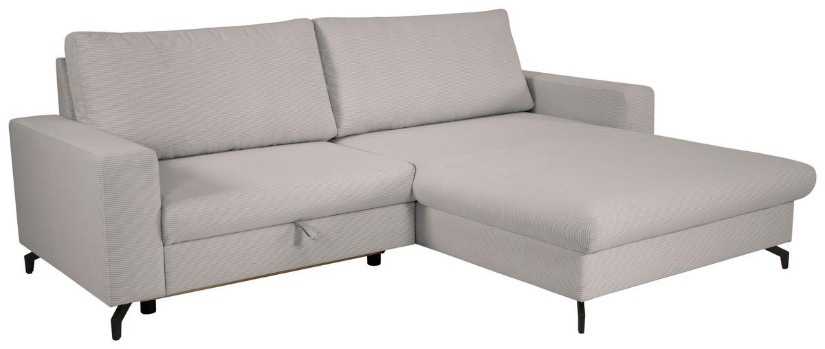 Kutna Garnitura Clara - srebrne boje, Moderno, tekstil (240/177cm)
