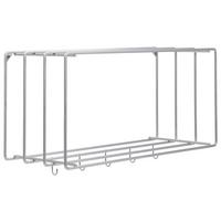 WIESZAK ŚCIENNY STABILO GARDEROBE - kolor chromowy, Basics, metal (73/38/26cm) - Livetastic