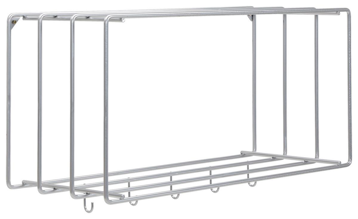 WIESZAK ŚCIENNY STABILO GARDEROBE - kolor chromowy, Basics, metal (73/38/26cm) - Livetastic
