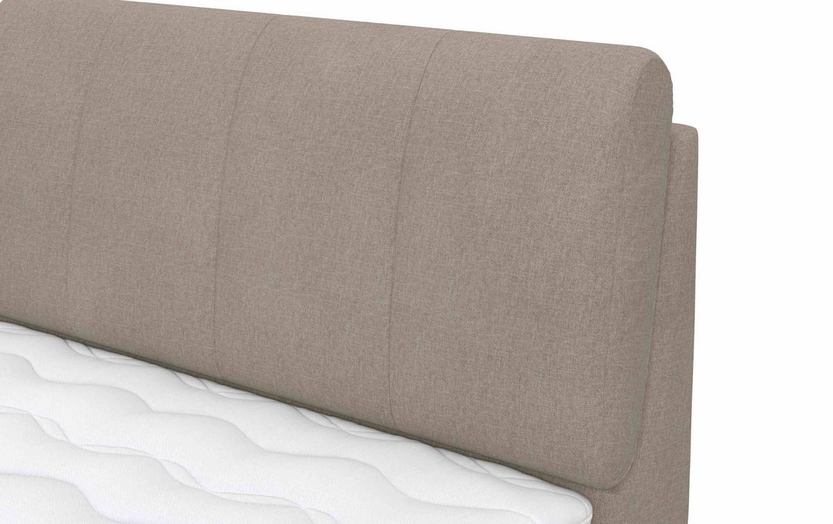 Box Ágy Cooper - taupe, Konventionell, faalapú anyag/textil (140/200cm)