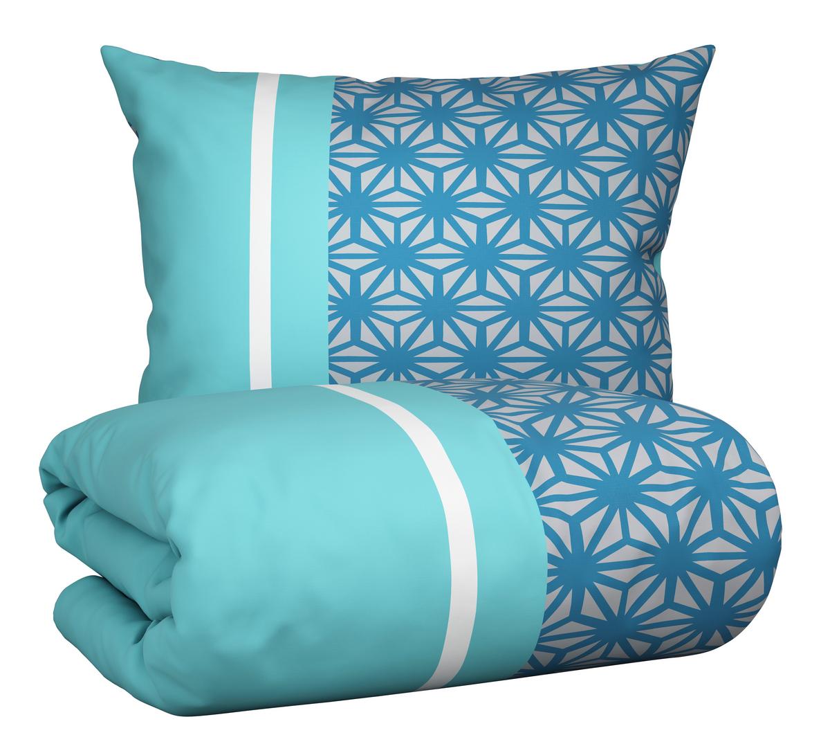Ágyneműhuzat-garnitúra Sara - türkiz, textil (140/200cm) - Best Price