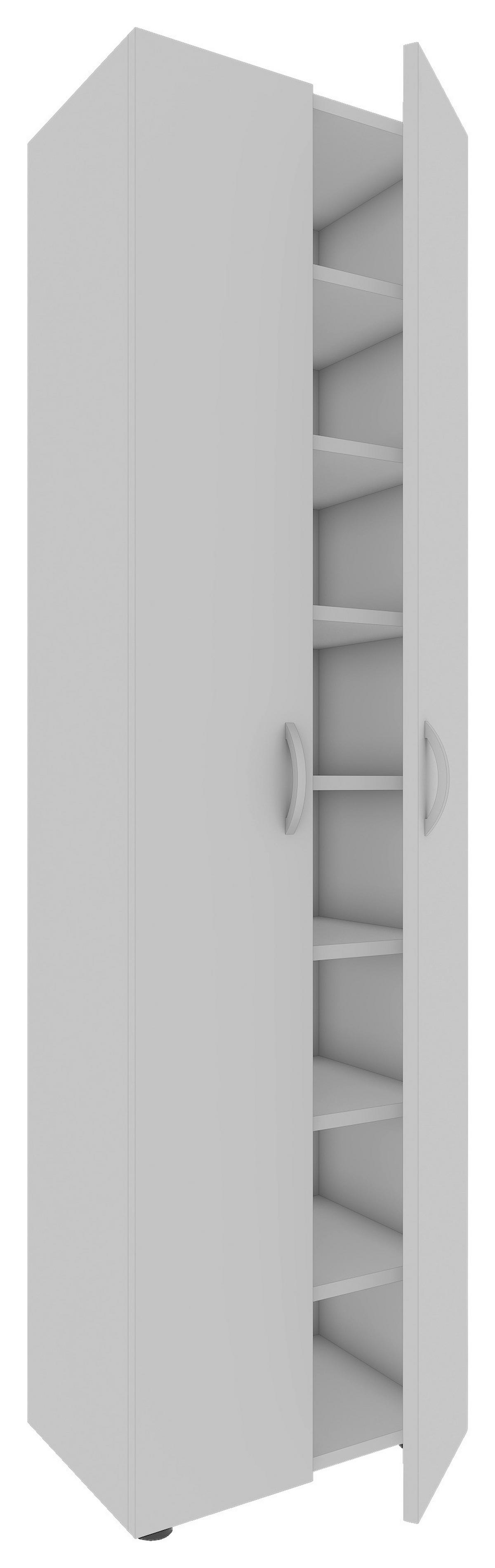 Omara Za Čevlje Ulas, Bela - siva/bela, Moderno, kovina/umetna masa (49/173/30cm) - MID.YOU