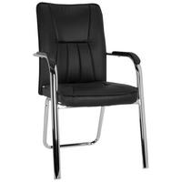 Konferenčni Stol Banda V, Črna - barve kroma/črna, Moderno, kovina/tekstil (55/94/44cm) - MID.YOU