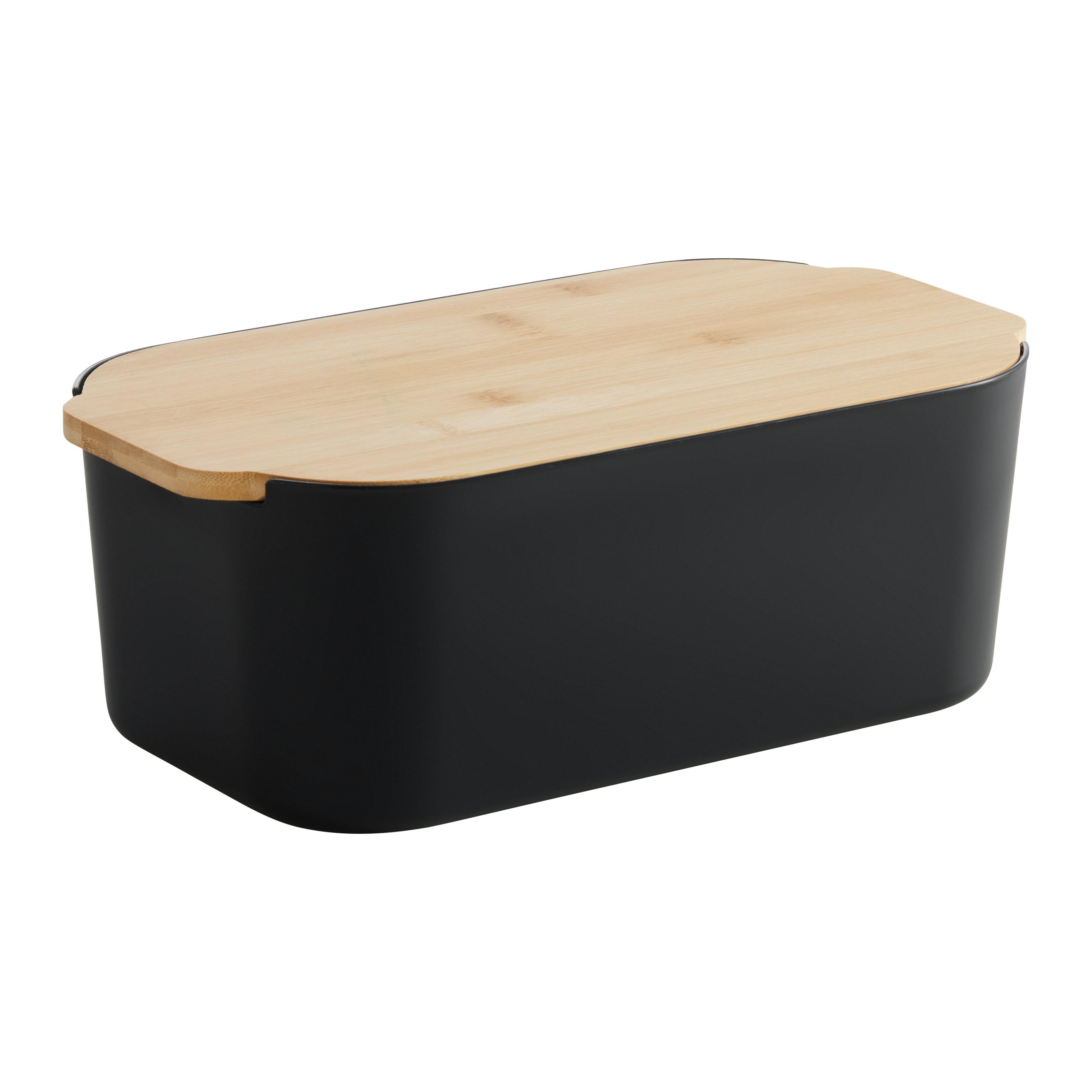 Brotbox Magnus Schwarz - Schwarz, MODERN (33/18.5/12cm) - Mömax