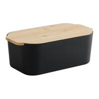 Brotbox Magnus Schwarz - Schwarz, Modern (33/18.5/12cm) - Mömax