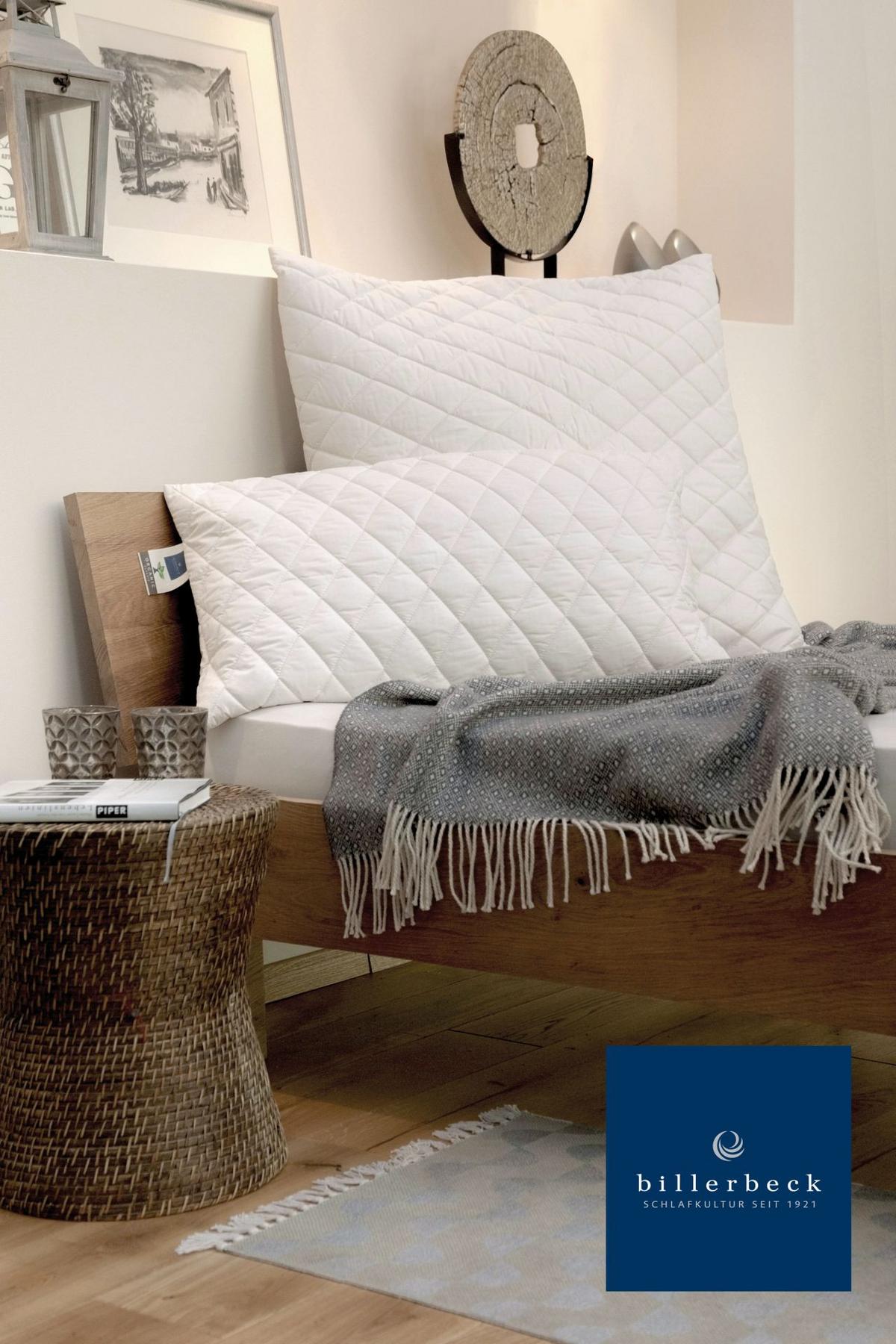 PODUSZKA POD GŁOWĘ COSIDREAM - szampanowy, Basics, tkanina (80/80cm) - Billerbeck