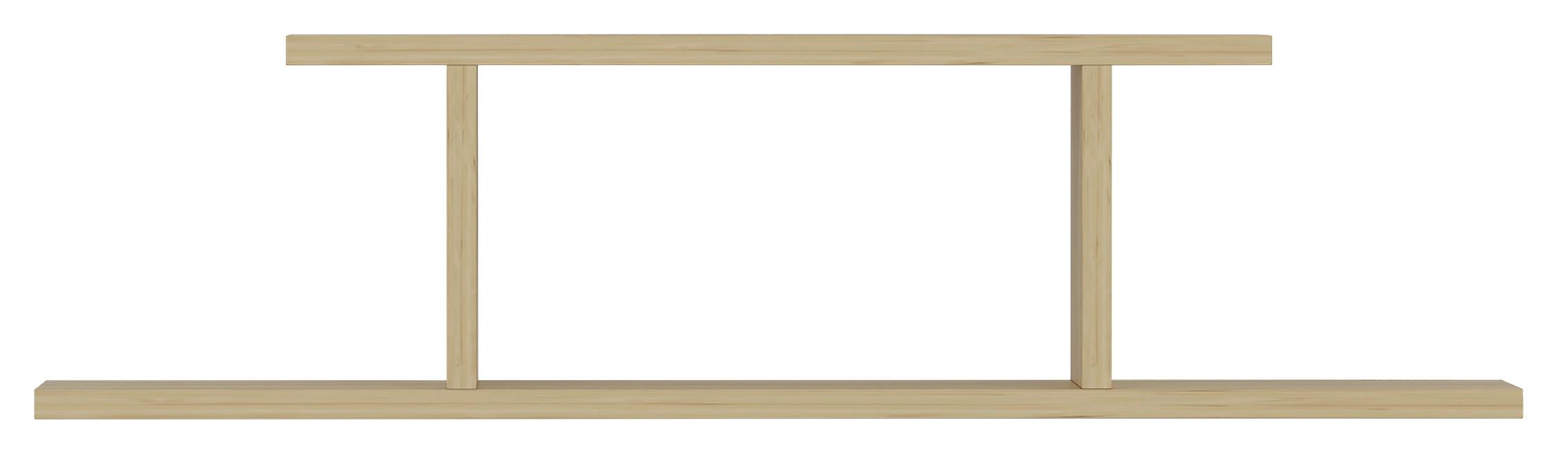 Stenski Regal Atlantic - barve hrasta, Design, leseni material (90/23,2/19,6cm) - MID.YOU