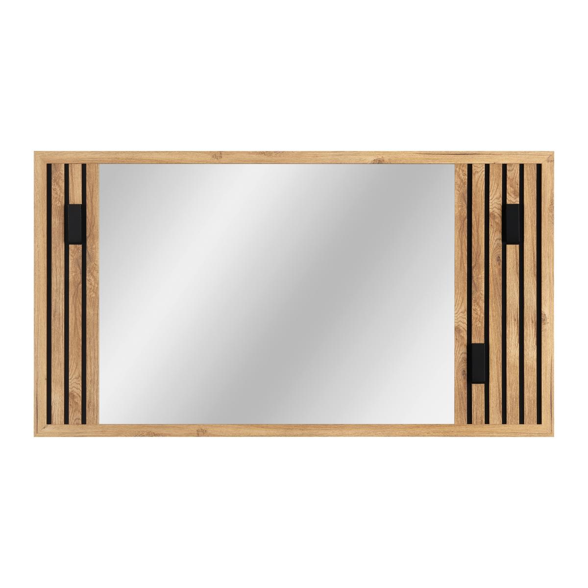 Garderobni Panel Arko Stripes - barve hrasta, Moderno, steklo (103,3/56,6/1,63cm) - Mömax