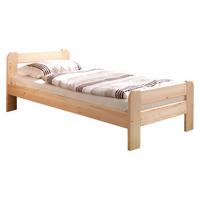 Bett "Bert", aus Kiefer, kieferfarbe - Kieferfarben, Natur, Holz (100/200cm) - MID.YOU