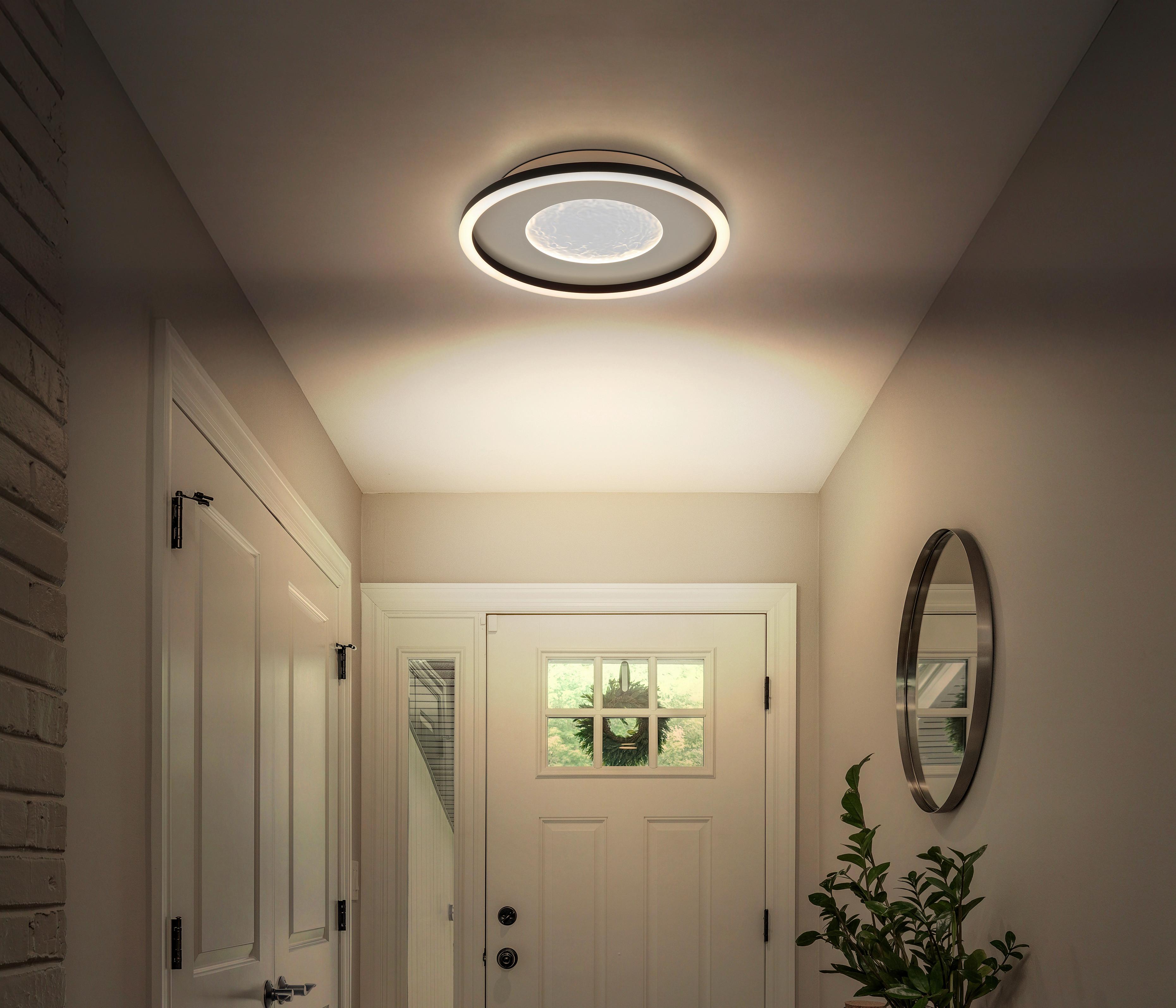 LED-DECKENLEUCHTE 48904-24 WILEY - Klar/Weiss, Basics, Kunststoff/Metall (33/5,7cm) - Globo