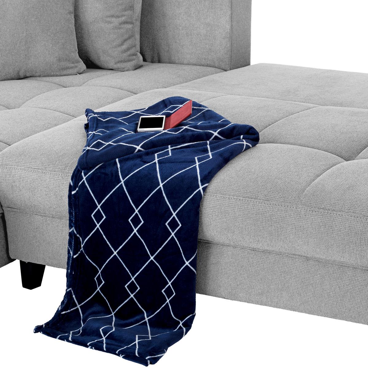 Kutna Garnitura Mendoza - srebrne boje/crna, Design, tekstil/drvo (197/309cm) - Modern Living