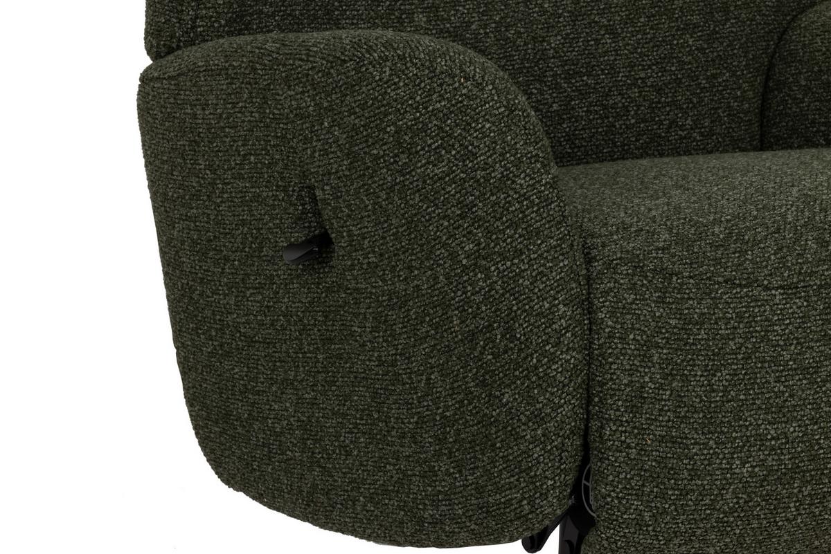 Počivalnik Snooze, Temno Zelena - črna/temno zelena, Design, kovina/tekstil (77/112/86cm) - Livetastic