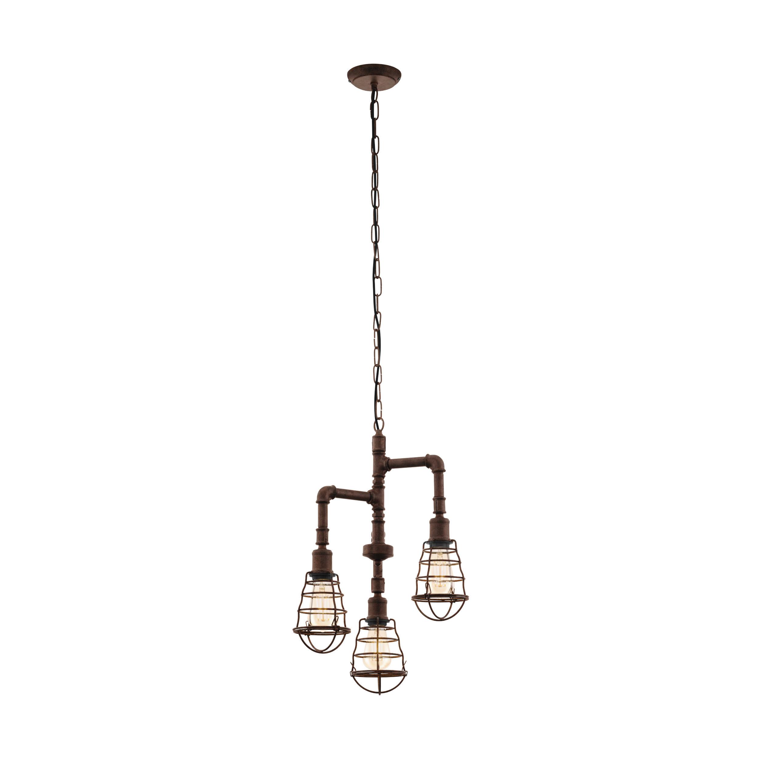 Hängeleuchte 49808* Port Seton - Braun, Konventionell, Metall (36/110cm) - Eglo
