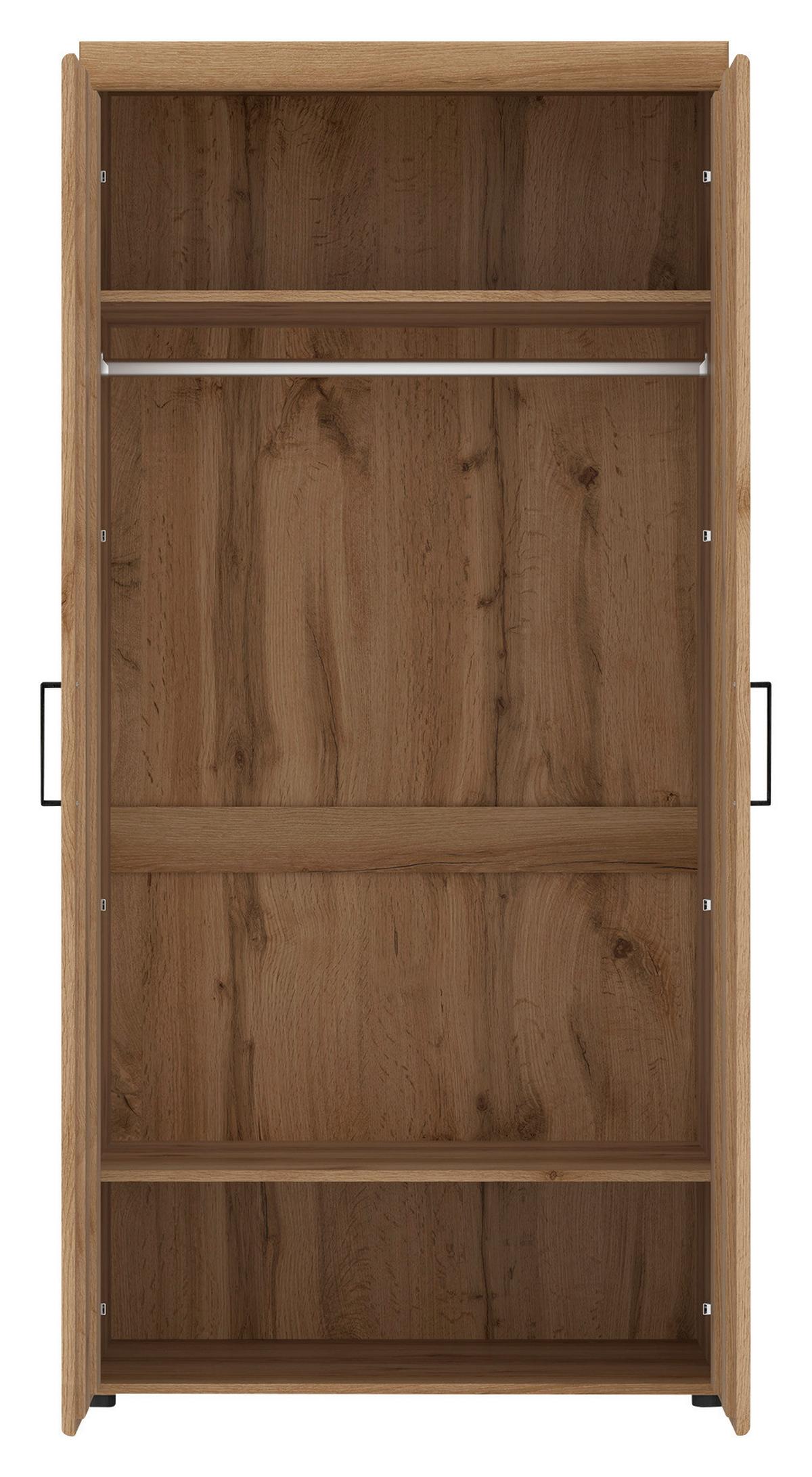 Dulap CORTINA - culoare lemn stejar, Modern, material pe bază de lemn (92,8/195/57,9cm) - Modern Living