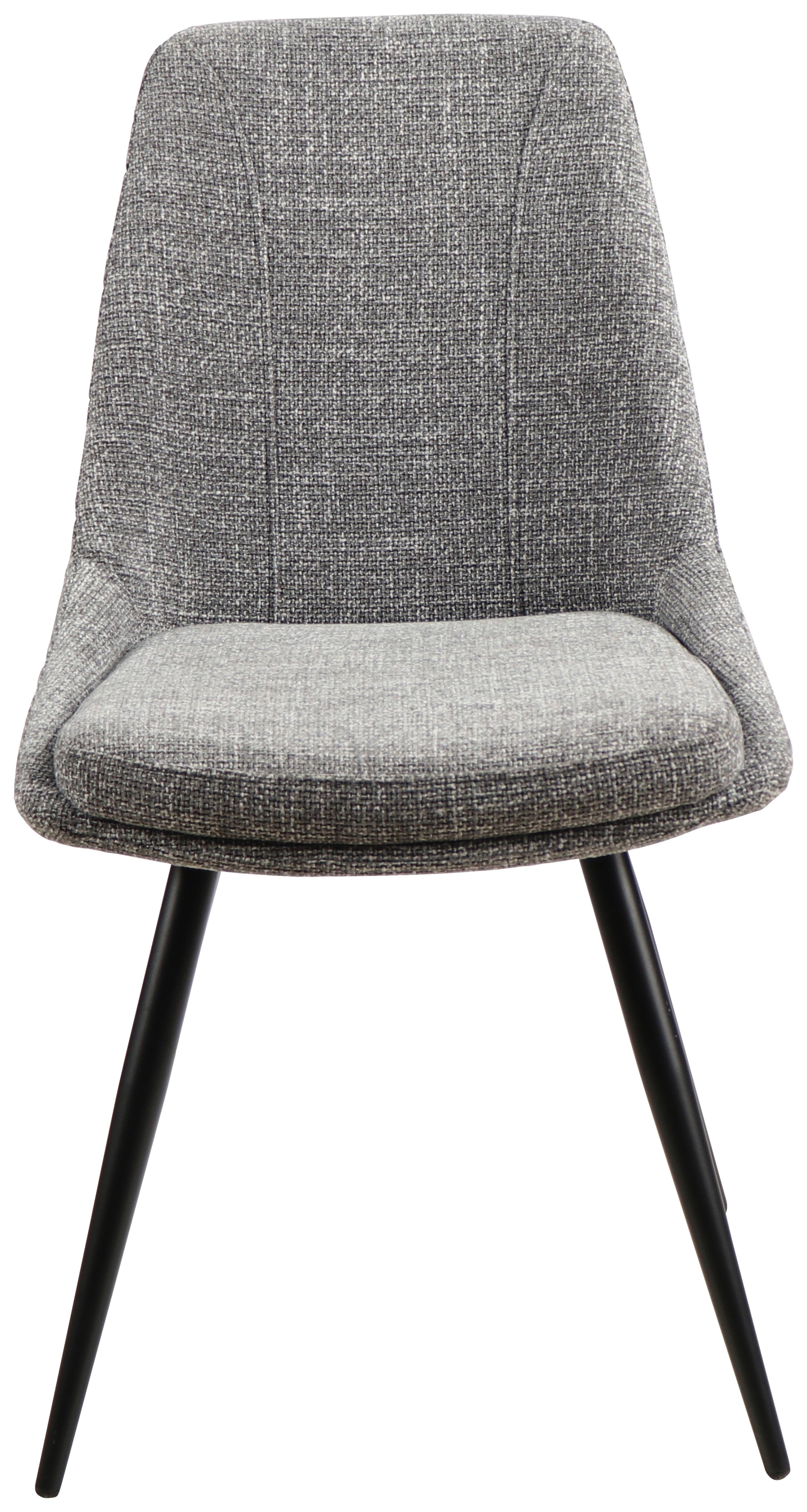 KRZESŁO CORINNA - jasnoszary/czarny, Modern, metal/drewno (49/88/59cm) - MID.YOU