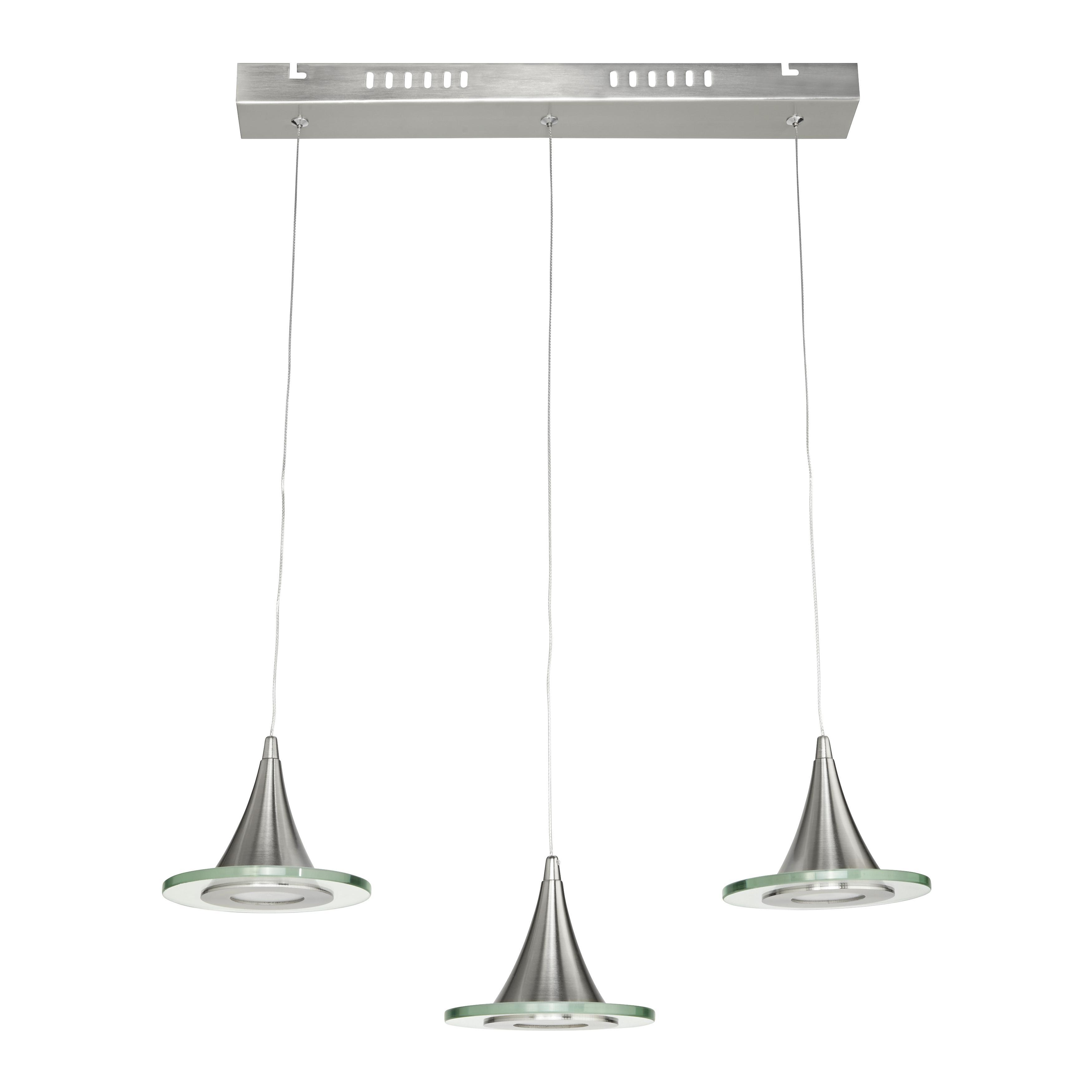 LED-Hängeleuchte max. 5 Watt 'Ranarp' - Klar, MODERN, Glas/Kunststoff (50/15/150cm) - Bessagi Home