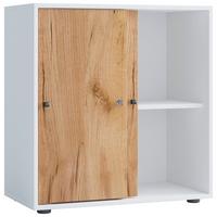 AKTENREGAL LONA L - Honigeiche/Weiss, Design, Holzwerkstoff/Kunststoff (70/74/37cm) - MID.YOU