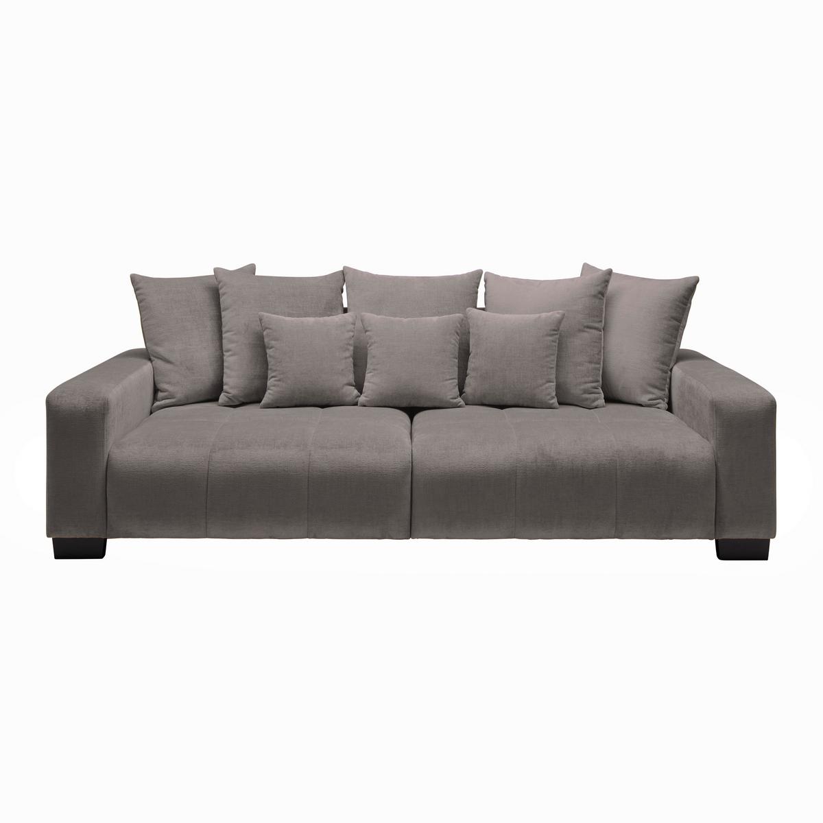 Bigsofa Matteo Grau - Schwarz/Grau, MODERN, Holz (246/93/124cm) - Based