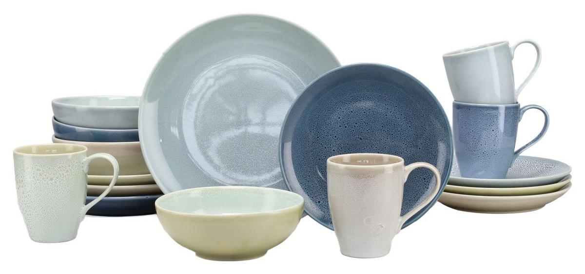 Kombinirani Servis Reactive Aqua, 16-Delni - večbarvno, Moderno, keramika - Creatable