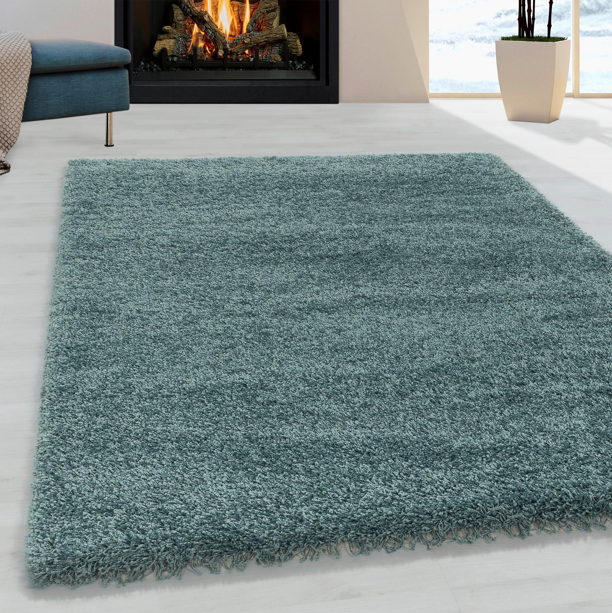 Hochflorteppich Sydney 3000 Hellblau ca. 240x340cm - Hellblau, Basics, Textil (240/340/1cm)