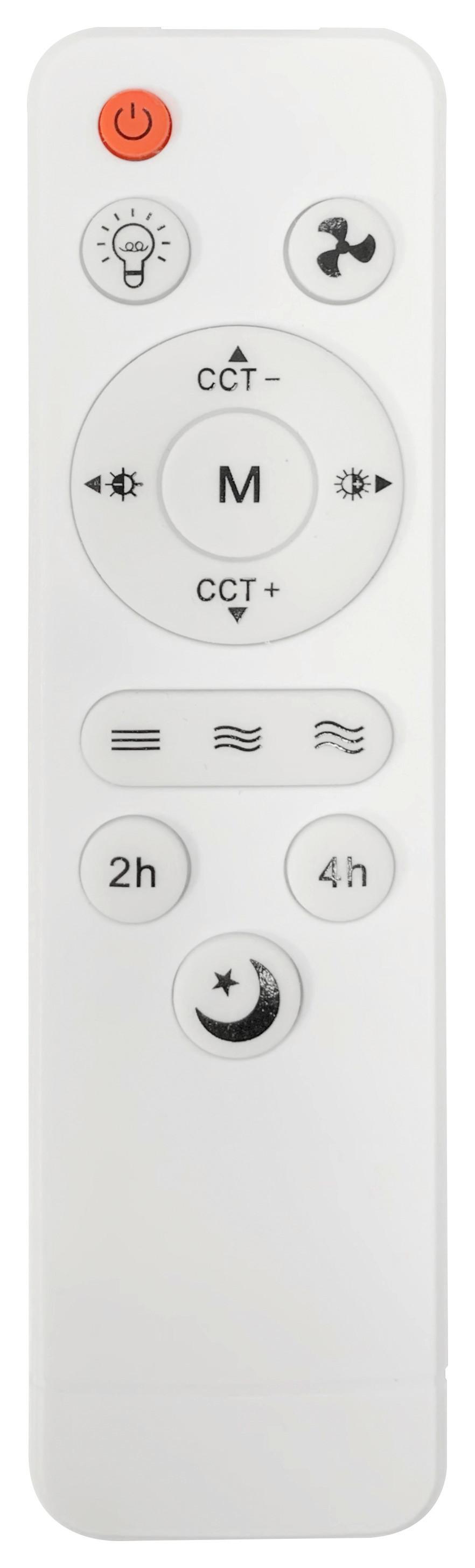 TAKFLÄKT OLIVER - vit/transparent, Modern, metall/plast (46/14,5/14,5cm) - Mömax